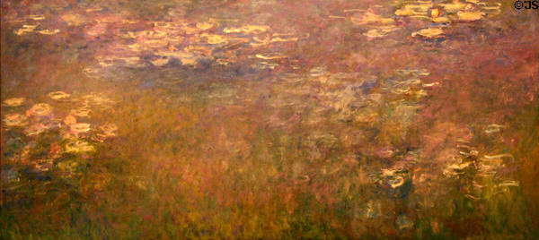 Water Lilies painting (c1916-26) by Claude Monet at Nelson-Atkins Museum. Kansas City, MO.