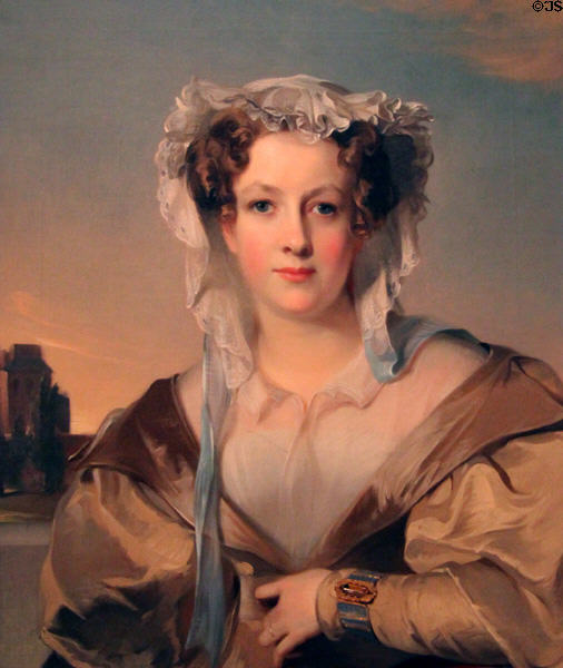 Portrait of Sarah Rogers King (Mrs. James Gore King) (1831) by Thomas Sully at Nelson-Atkins Museum. Kansas City, MO.