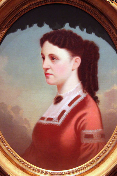 Portrait of Roma Johnson Wornall (c1867-74) by George Caleb Bingham at Nelson-Atkins Museum. Kansas City, MO.