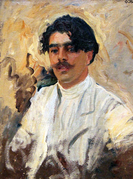 Portrait of Argentinean painter Francisco Bernareggi (c1908) by John Singer Sargent at Nelson-Atkins Museum. Kansas City, MO.