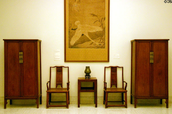Chinese furniture collection at Nelson-Atkins Museum. Kansas City, MO.