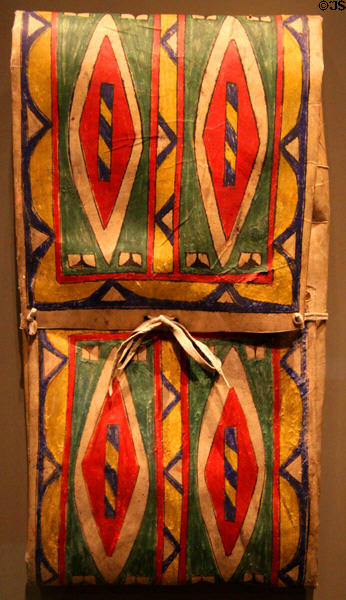 Lakota parfleche (c1885) from the Dakotas at Nelson-Atkins Museum. Kansas City, MO.