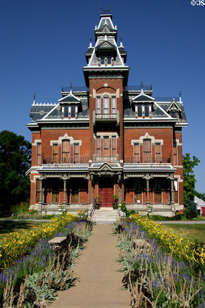 Harvey M. Vaile Mansion (1881) (1500 North Liberty St.). Independence, MO. Style: Second Empire. Architect: Asa Cross. On National Register.