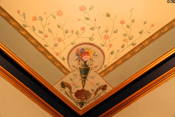 Dining room ceiling mural at Vaile Mansion. Independence, MO.