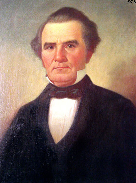 Portrait of Dr. Johnston Likens (prior to 1876) by George Caleb Bingham at Lewis-Bingham-Waggoner House. Independence, MO.