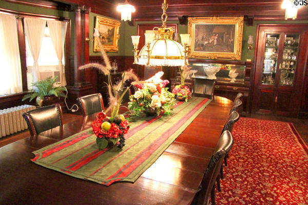 Dining room at Lewis-Bingham-Waggoner House. Independence, MO.