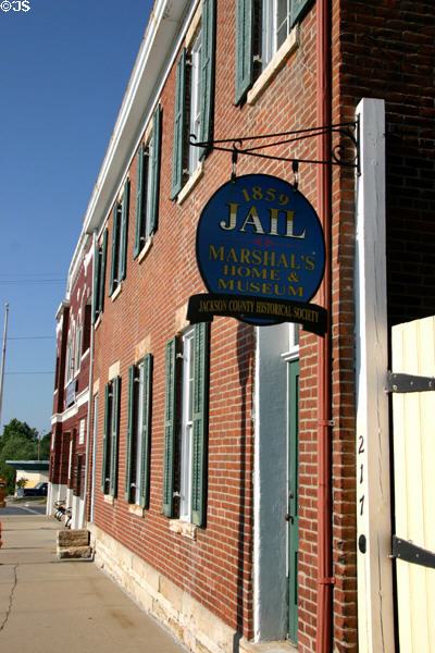 Jackson County Marshall's House & Jail Museum (1859). Independence, MO.