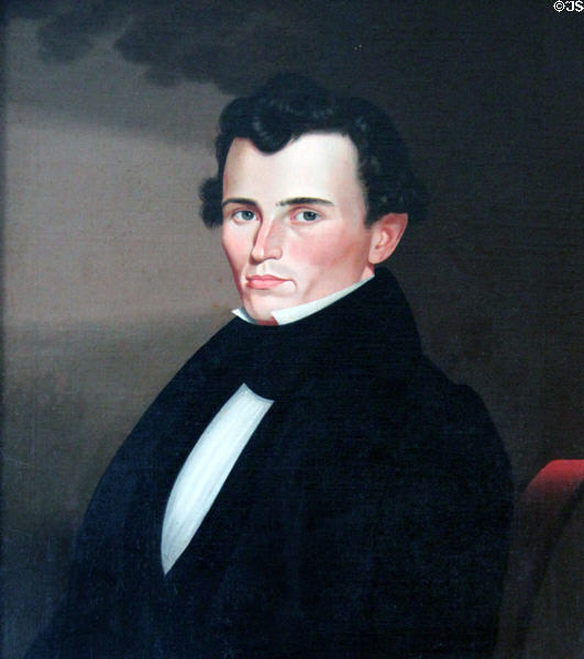 Portrait of Judge Cheevis by George Caleb Bingham at 1859 Jail Museum. Independence, MO.