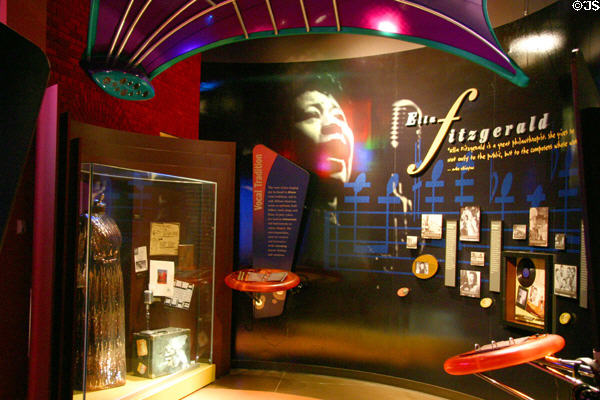 Ella Fitzgerald display at American Jazz Museum. Kansas City, MO.