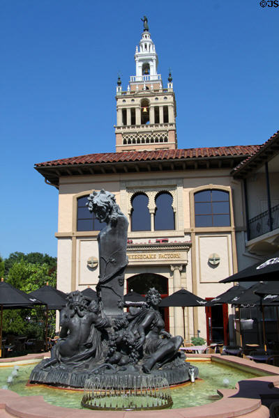 Chandler Court with Fountain of Bacchus (1911) at Country Club Plaza shopping area. Kansas City, MO.