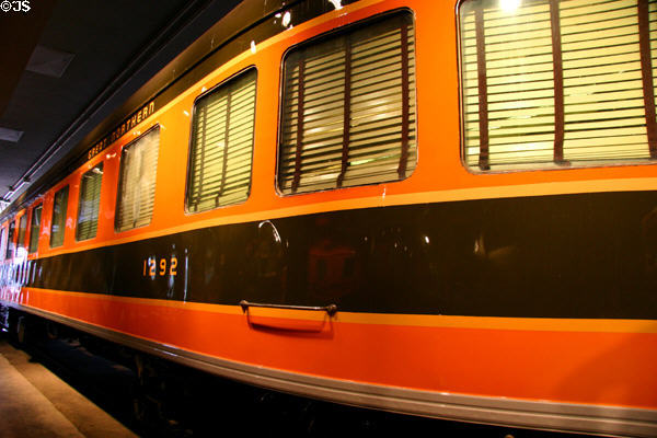 Great Northern parlor car 1292 at rail Museum at Kansas City Union Station. Kansas City, MO.