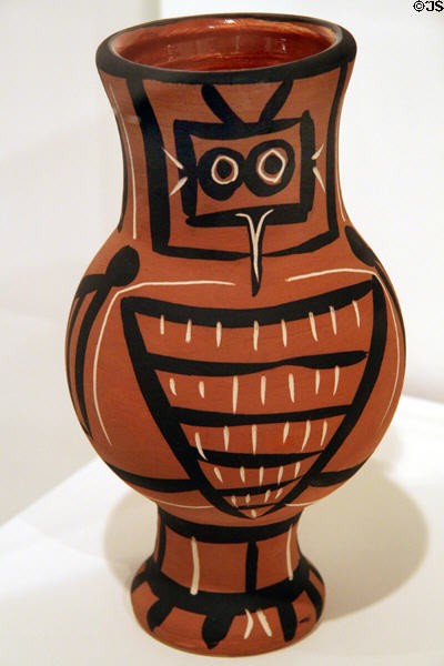Earthenware Owl Vase (1947-63) by Picasso at University of Missouri Museum of Art & Archaeology. Columbia, MO.