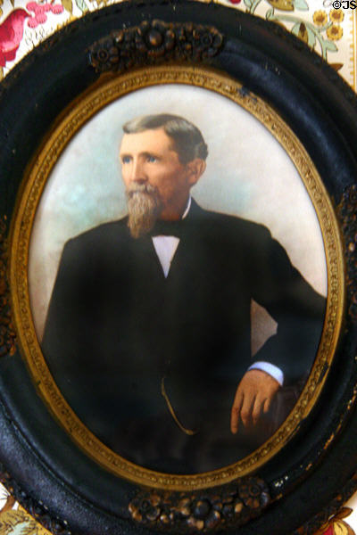 Portrait of Anderson Shippe, Harry's grandfather, at Truman Birthplace House. Lamar, MO.