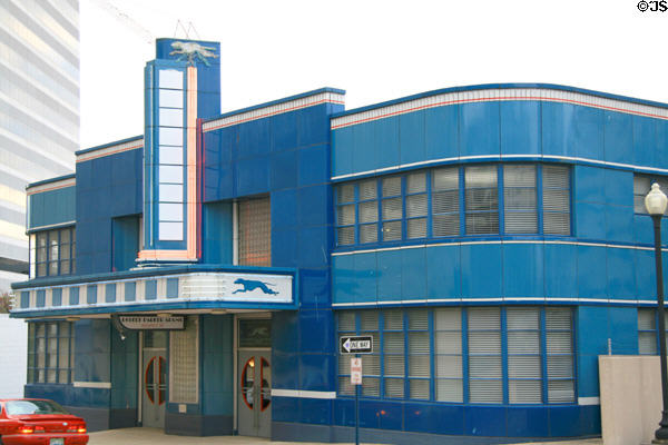 Former Greyhound Bus Station (1937-8) (219 N Lamar St.). Jackson, MS. Style: Art Deco.