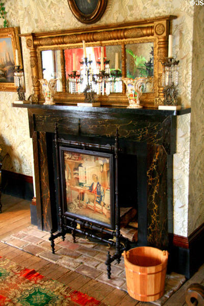 Parlor fireplace in Manship House. Jackson, MS.