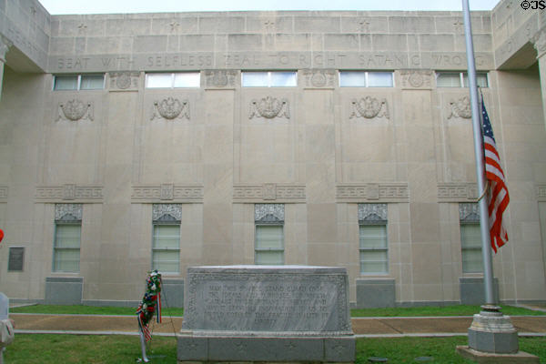 Memorial wall at War Memorial Building. Jackson, MS.