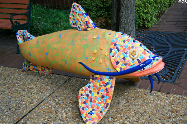 Mosaic fish street theme art. Jackson, MS.