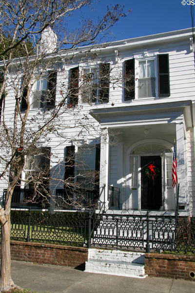 White federal-style house (621 Washington St.). Natchez, MS.