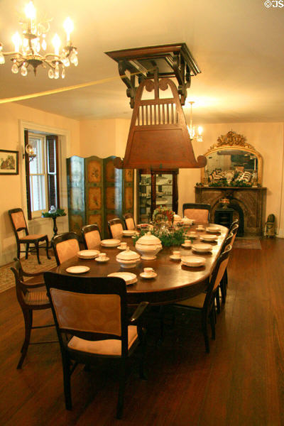 Dining room at Longwood. Natchez, MS.