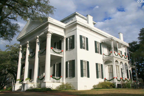 Stanton Hall (c1857) (High at Pearl St.). Natchez, MS. Style: Classical. On National Register.