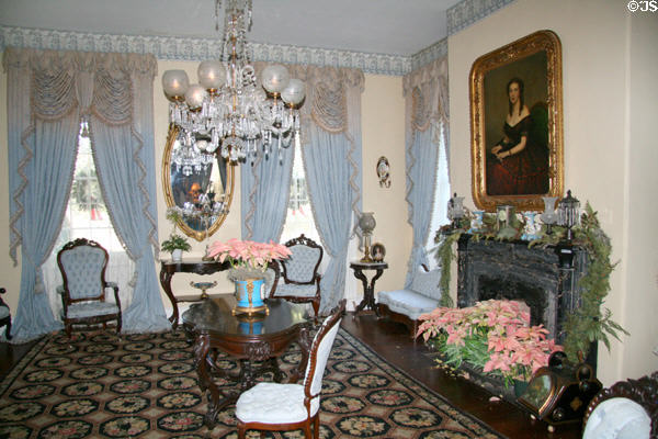 Sitting room at Monmouth mansion. Natchez, MS.