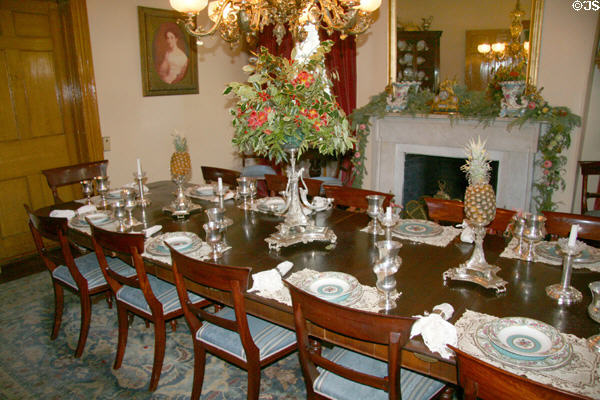 Dining room of Monmouth mansion. Natchez, MS.