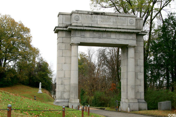 Memorial Arch (1920) by Charles Lawhon at Vicksburg National Military Park. Vicksburg, MS.