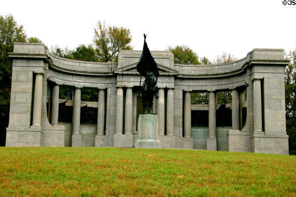 Iowa State Memorial (1912) with sculptures by H.H. Kitson. Vicksburg, MS.