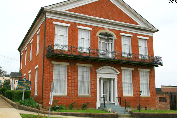 Planters' Hall (1834) (822 Main St.) for Planter's Bank of Mississippi, then occupied by Louisiana Regiment during siege of Vicksburg. Vicksburg, MS. Style: Greek Revival.