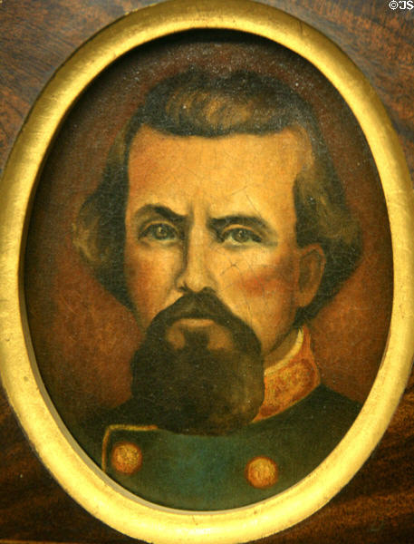 Portrait of General Nathan Bedford Forrest (c1860s) by Harr at Old Court House Museum. Vicksburg, MS.