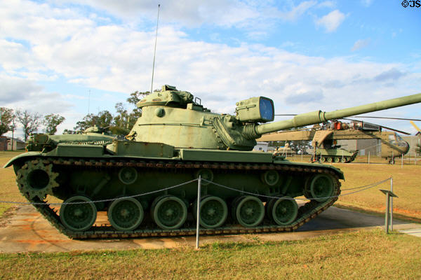 M-60 Patton medium tank (1960) with searchlight at Armed Forces Museum. Hattiesburg, MS.