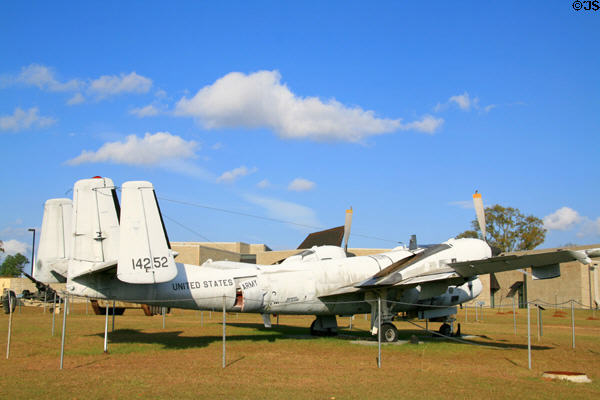 OV-1 Mohawk observation aircraft (1959) at Armed Forces Museum. Hattiesburg, MS.