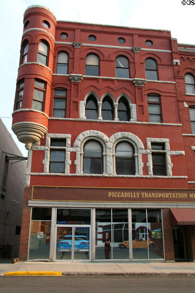 Piccadilly Museum of Transportation Memorabilia and Advertising Art (20 W. Broadway) in Mantle Block (1892). Butte, MT. Architect: H.M. Patterson.