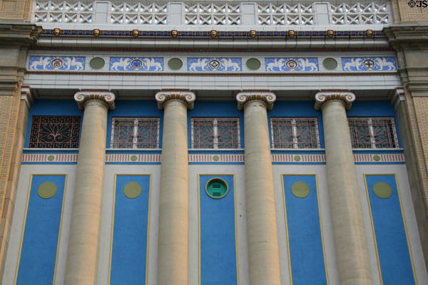 Decorative details of Fox Theater (now Mother Lode Theatre). Butte, MT.