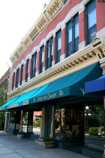 St Louis block (1882) (Main St.) has history as store, vaudeville house, saloon, brothel. Helena, MT. Style: Italianate.