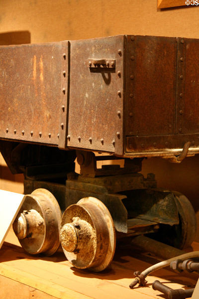 Ore cart (c1915) at Montana Historical Society museum. Helena, MT.