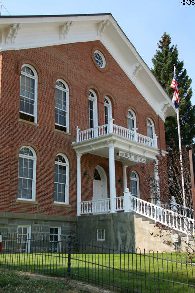 Madison County Courthouse (1876). Virginia City, MT. Style: Italianate. Architect: Loren B. Olds.
