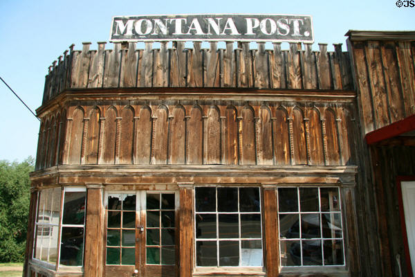 Montana Post (1863, reconstructed 1946) built by D.W. Tilton. Virginia City, MT.