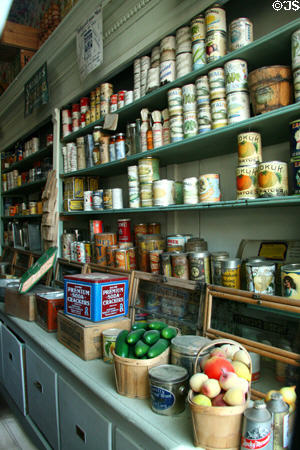 Interior of S.R. Buford Store with original inventory from when store closed. Virginia City, MT.