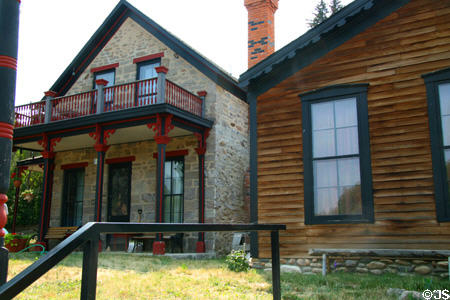 Gohn House (1892) & Lewis/Gohn House (1864) on Wallace Street. Virginia City, MT.