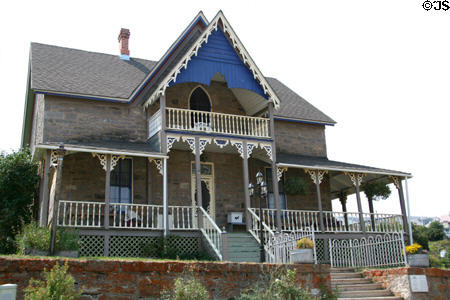 George Thaxton House (1884). Virginia City, MT. Style: Gothic Revival.