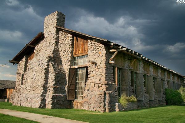 Underwood's Union Pacific Dining Hall in his Rustic Architecture style. West Yellowstone, MT.