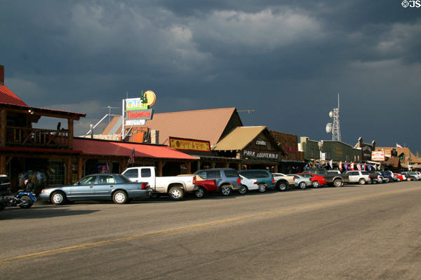 Streetscape of West Yellowstone. West Yellowstone, MT.