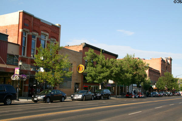 Downtown Main Street Streetscape. Bozeman, MT.