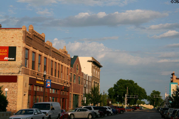 View along 3rd St. South. Grand Forks, ND.