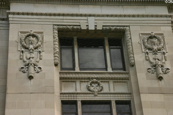 Eagle Carvings On Douglas County Court House Omaha NE 