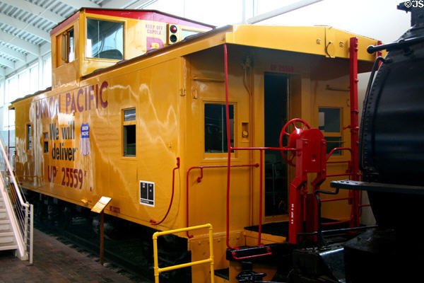Union Pacific caboose at Durham Western Heritage Museum. Omaha, NE.