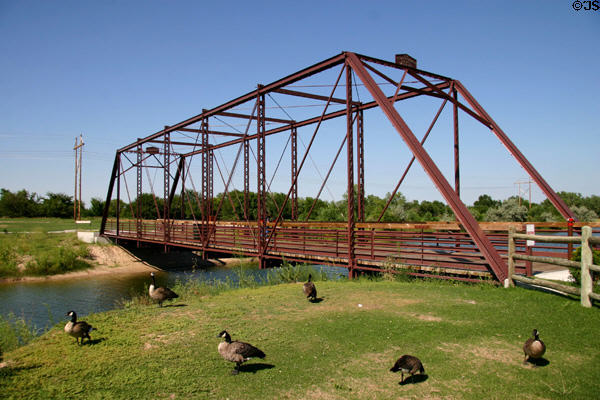 Old iron bridge across Platte River at Kearney Arch. Kearney, NE.