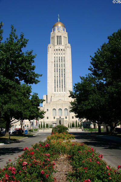 Nebraska State Capitol(1919-32). Lincoln, NE. Architect: Bertram Grosvenor Goodhue.