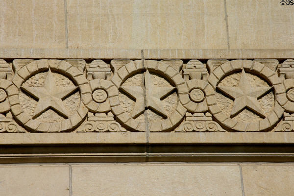 Stonework decoration on Masonic Temple. Lincoln, NE.